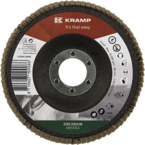 Kramp Disc de șlefuire lamelar 115ZIK120KR Zirconiu 115mm granulație 120