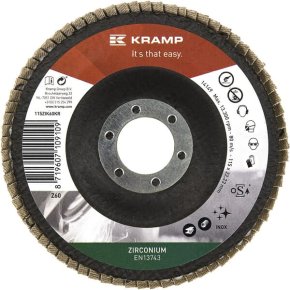Kramp Disc de șlefuire lamelar 115ZIK60KR cu zirconiu 115mm granulație 60
