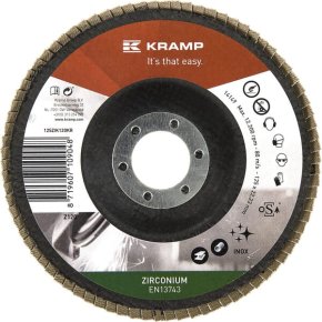 Kramp Disc de șlefuire lamelar cu zirconiu 125mm granulație 120 125ZIK120KR