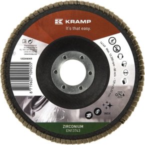Kramp Disc de șlefuire lamelar 125ZIK80KR cu zirconiu granulație 80 125mm