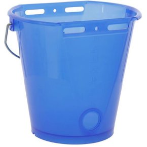 Kerbl Găleată hrănire viței 14269 transparentă Albastru 8L