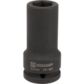 Kramp Capăt cheie tubulară de impact 1803546622KR profil hexagonal interior extra lung 22mm 3/4 inch