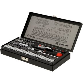 Kramp Set chei tubulare 180445400KR cu profil interior și exterior 45 piese