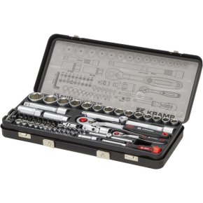 Kramp Set capete chei tubulare 180465420KR cu profil interior și exterior 1/4" și 1/2" 65 piese