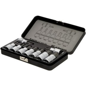 Kramp Set capete chei tubulare 1/2" cu profil hexagonal exterior 9 piese metric 18049240092KR
