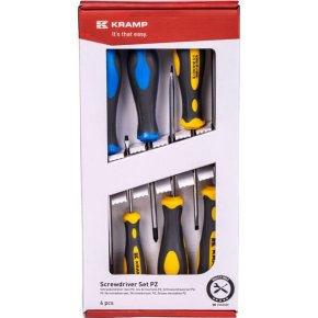 Kramp Set șurubelnițe 1808030606KR drepte și în cruce PZ 6 piese