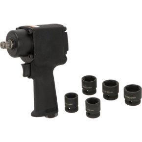 Kramp Set pistol de impact pneumatic 1919101205KR Super Mini 1/2" 680 Nm