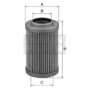MANN-FILTER Filtru Hidraulic HD 825/4 114mm Înălţime 80mm Diametru Exterior