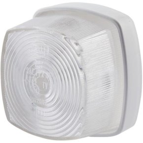 Lampă de delimitare 2PF003057001 pătrată 12V 5W transparentă albă 62x40x62mm Hella
