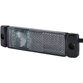 Lampă de poziție LED 2PG008645631 dreptunghiulară 130x32mm 24V albă Hella