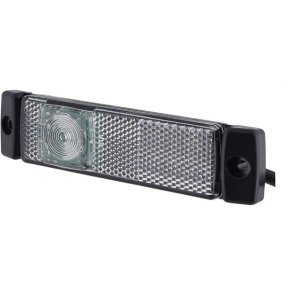 Lampă de delimitare LED 2PG008645961 Dreptunghiulară 24V Alb Hella