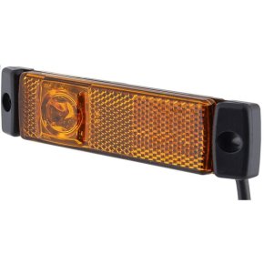 Lampă de delimitare LED 2PS008645001 dreptunghiulară 24V portocalie 130x130x32mm Hella