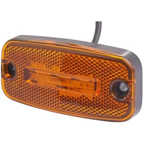 Lampă de delimitare LED 2PS345600001 dreptunghiulară 12V galbenă 2 LED-uri 111x51x21 mm Hella