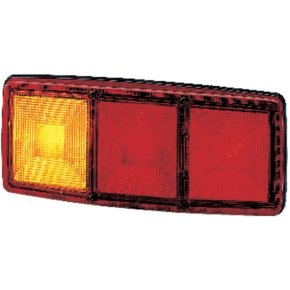 Lumină spate 2SD003167011 dreptunghiulară 12V roșu-portocaliu 344x147mm Hella