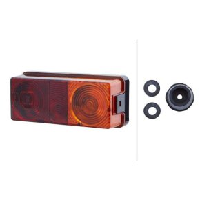 Lampă de poziție spate 2SD998531067 Dreptunghiulară 12-24V Halogen Hella