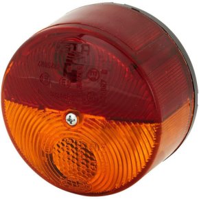 Lumină Spate Rotundă 2SW003185041 24V Roșu Portocaliu Ø82mm Hella