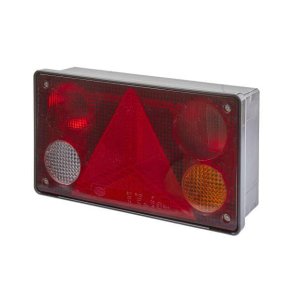 Lumină spate 2VP340400141 Dreptunghiulară 12-24V Roșu Portocaliu Alb Dreapta Hella