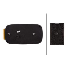 Lumină spate Dreptunghiulară 12V Roșu/Portocaliu Hella 2VP998232301