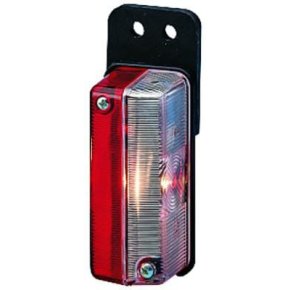 Lampă de gabarit 2XS005020011 5W dreptunghiulară 12-24V roșu alb Hella