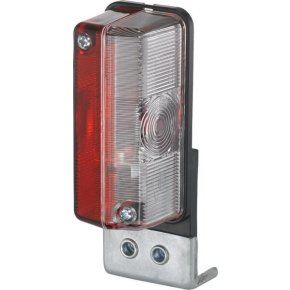 Lampă de delimitare 2XS005020021 Hella 4W dreptunghiulară 12-24V roșu-alb 120x37x42mm