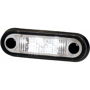 Lumină de gabarit LED 2XT959510427 Dreptunghiulară 84x2 LED-uri 0.5W 12-24V Albă Hella