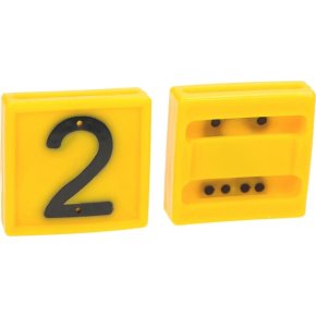 Farma Număr marcare 306002FA nr. 2 galben 45x45mm