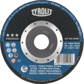 Tyrolit Disc de tăiere și șlefuire 34042757 Premium 125x2