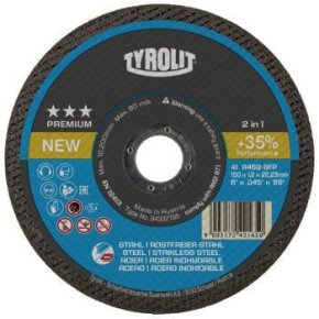 Tyrolit Disc de tăiere 34332792 F41 125x1x22