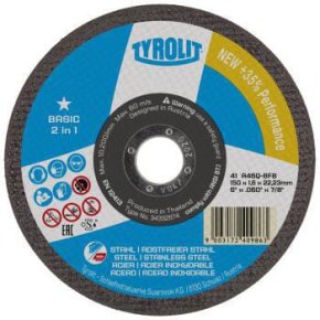 Tyrolit Disc de tăiere 34332871 2 în 1 41C 125x1