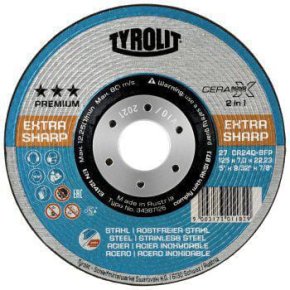 Tyrolit Disc de șlefuire 34387126 CA 24 Q-BFP 2IN1 T27 125x7mm