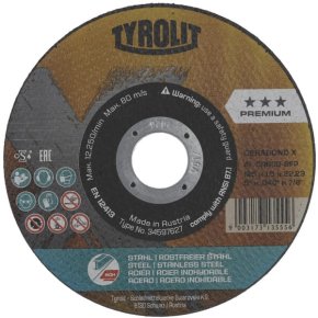 Tyrolit Disc de tăiere 34597627 Cerabond 125x1.0 125 mm