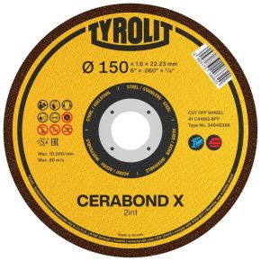 Tyrolit Disc abraziv 34690818 Cerabond-X 115x1.0 mm