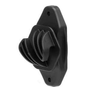 AKO Protecție gard fix 441398 Negru 10 buc