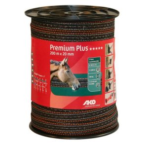 AKO Bandă pentru gard 449123 TriCond 20mm 200m 5 conductoare