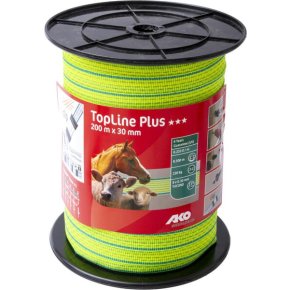 AKO Bandă 449583 TopLine Plus neon 200m 30mm galben/albastru 0