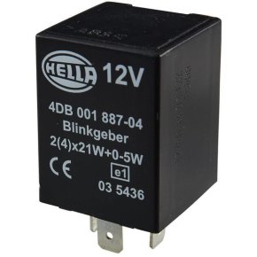 Releu de semnalizare 4DB001887041 12 V 4 contacte Hella