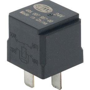 Releu curent de lucru închizător 4RA007957001 cu rezistor electric 24V 20A Hella