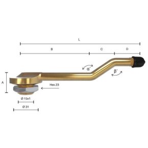 Rema Tip Top Supapă metalică 5626922 110mm 138°
