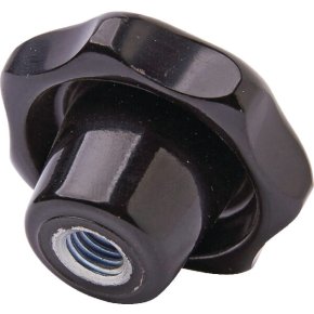 Kramp Buton în stea 63360840 DIN 6336 B M8x40 Negru