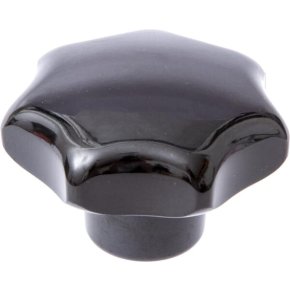 Kramp Buton în stea 63361263 M12x63 Negru