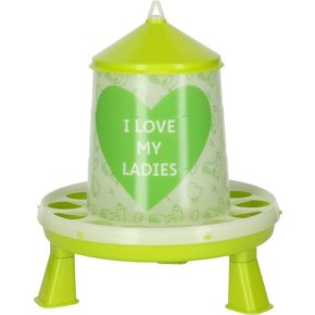 Kerbl Jgheab pentru hrănire 70168KER 2.4l/2 kg Verde Alb