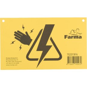 Farma Indicator avertizare gard electric 702019FA 2 260x150mm