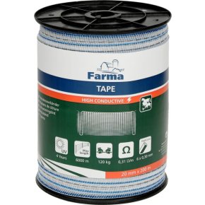 Farma Bandă gard electric 704019FA 20mm 200m 6x0