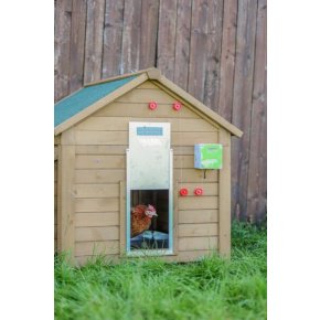 Kerbl Ușă automată pentru pui 70546 cu ușă glisantă 300x400mm