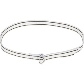 Kramp Curea de gât 803092KR cu cataramă 130cm Alb Negru