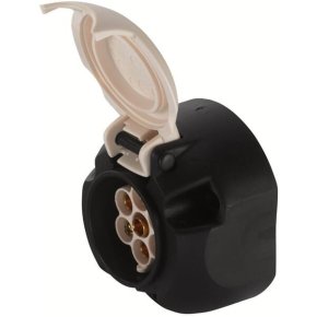 Hella Priză 8JB001943041 Serie A 7 poli PVC Alb