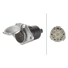 Hella Priză 8JB003834031 Serie A 7 poli ISO montaj îngropat metal
