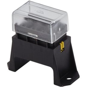 Hella Cutie cu siguranțe 8JD005993072 4 siguranțe 4 mufe 80 A Negru Transparent