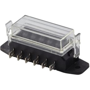 Hella Cutie cu siguranțe 8JD005993102 6 siguranțe Negru Transparent