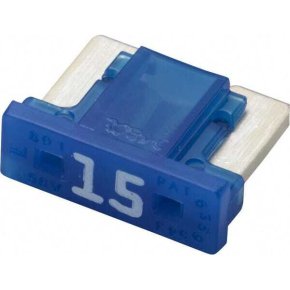 Hella Set siguranțe auto mini 8JS728596322 profil redus 15A albastru 5 buc lungime 8,4mm